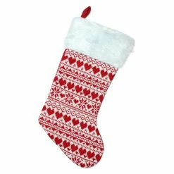 Cheapest β¨ Christmas Stockings & Holders Northlight 15 In. Heart And Snowflake Knit π Christmas Stocking π