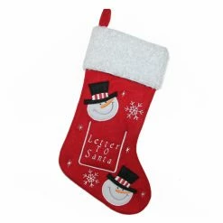 Buy β Christmas Stockings & Holders Northlight Embroidered Snowmen Letter To Santa π Christmas Stocking β