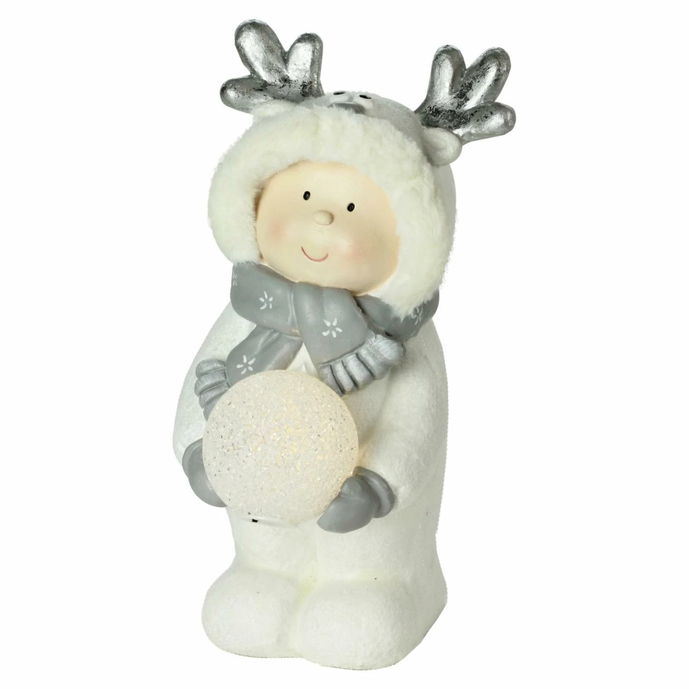 Deals π Decorative π Christmas Accents Northlight 15.75 In. Smiling Child In White Snow Suit π Christmas Decor π€©