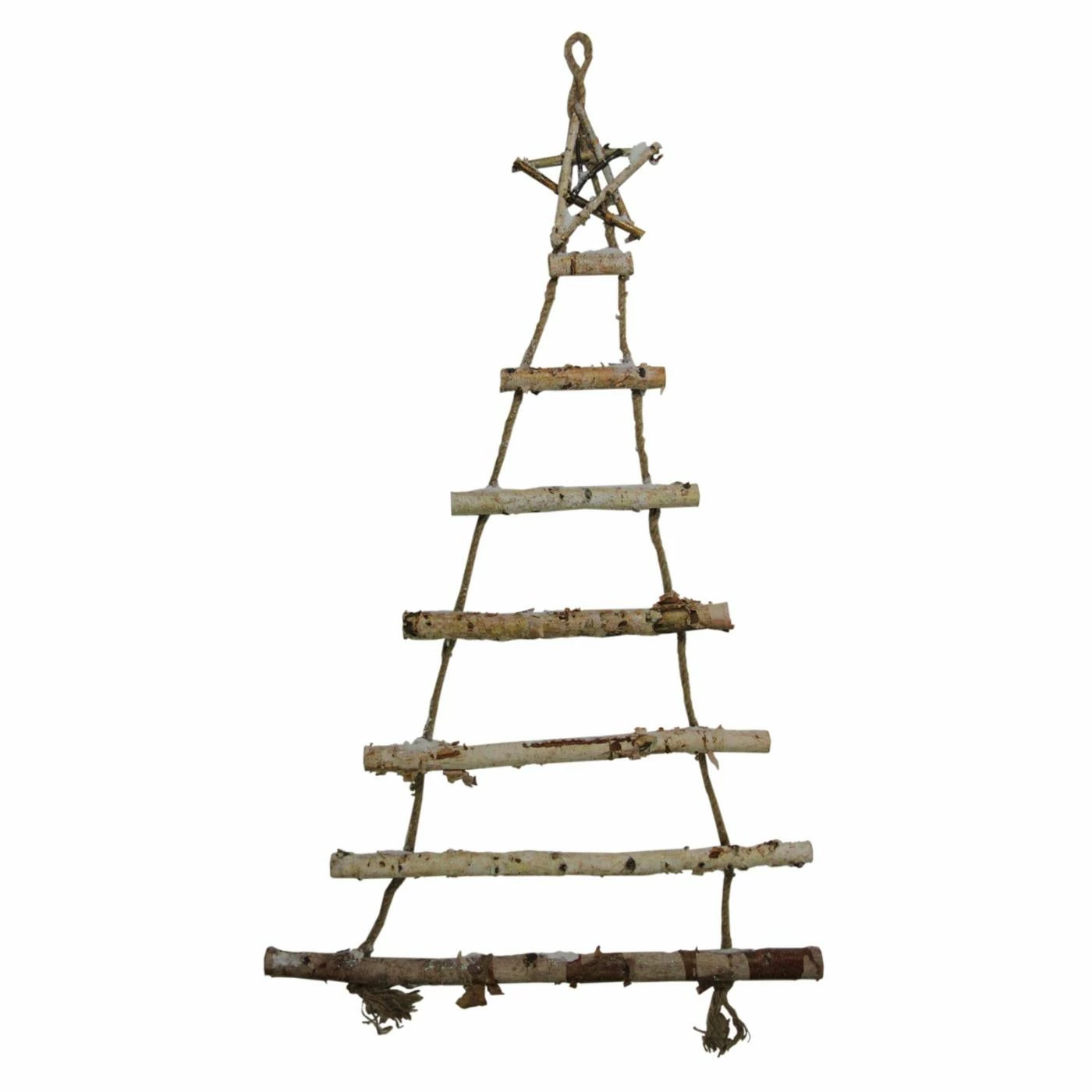 Discount π Decorative π Christmas Accents Northlight 48 In. Natural Wall Hanging Twig Tree With Star π Christmas Decoration π