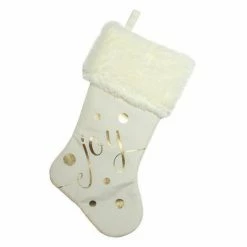 New 🧨 Christmas Stockings & Holders Northlight Gold Foil Joy 🎄 Christmas Stocking 😉