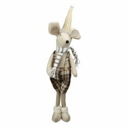 Buy 🎁 Decorative ❄ Christmas Accents Northlight 17 In. Standing Boy Mouse In Plaid ❄ Christmas Tabletop Figurine 🥰