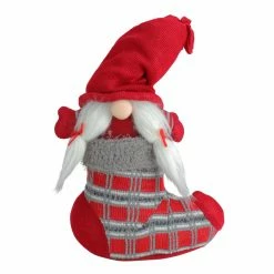 Flash Sale π Decorative β Christmas Accents Northlight 14.5 In. Red And Gray Isolde Gnome In β Christmas Stocking π§¨