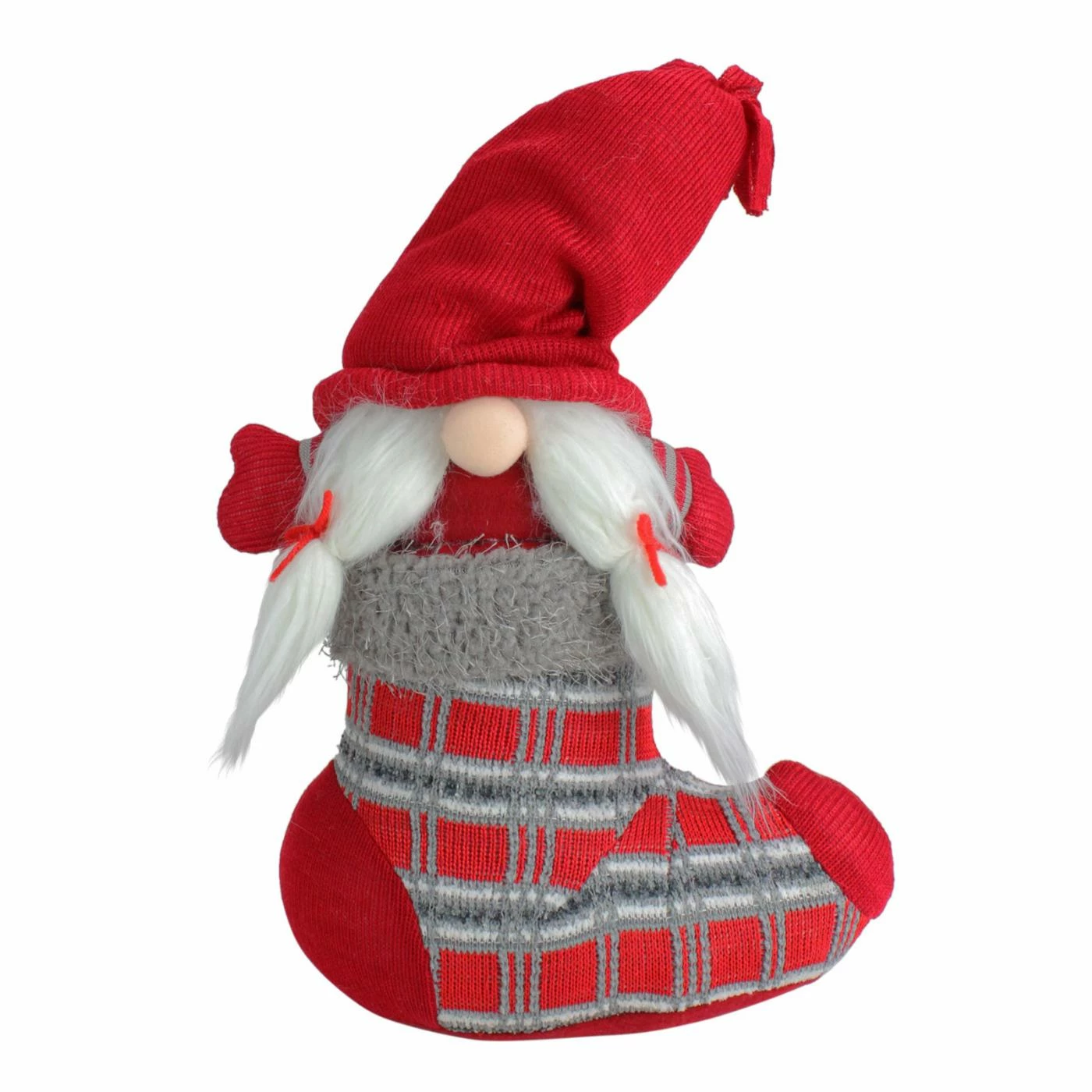 Flash Sale π Decorative β Christmas Accents Northlight 14.5 In. Red And Gray Isolde Gnome In β Christmas Stocking π§¨