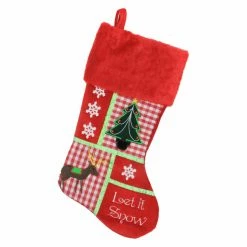 Brand new ✔️ Christmas Stockings & Holders Northlight 18.5 In. Let It Snow 🔔 Christmas Stocking 💯