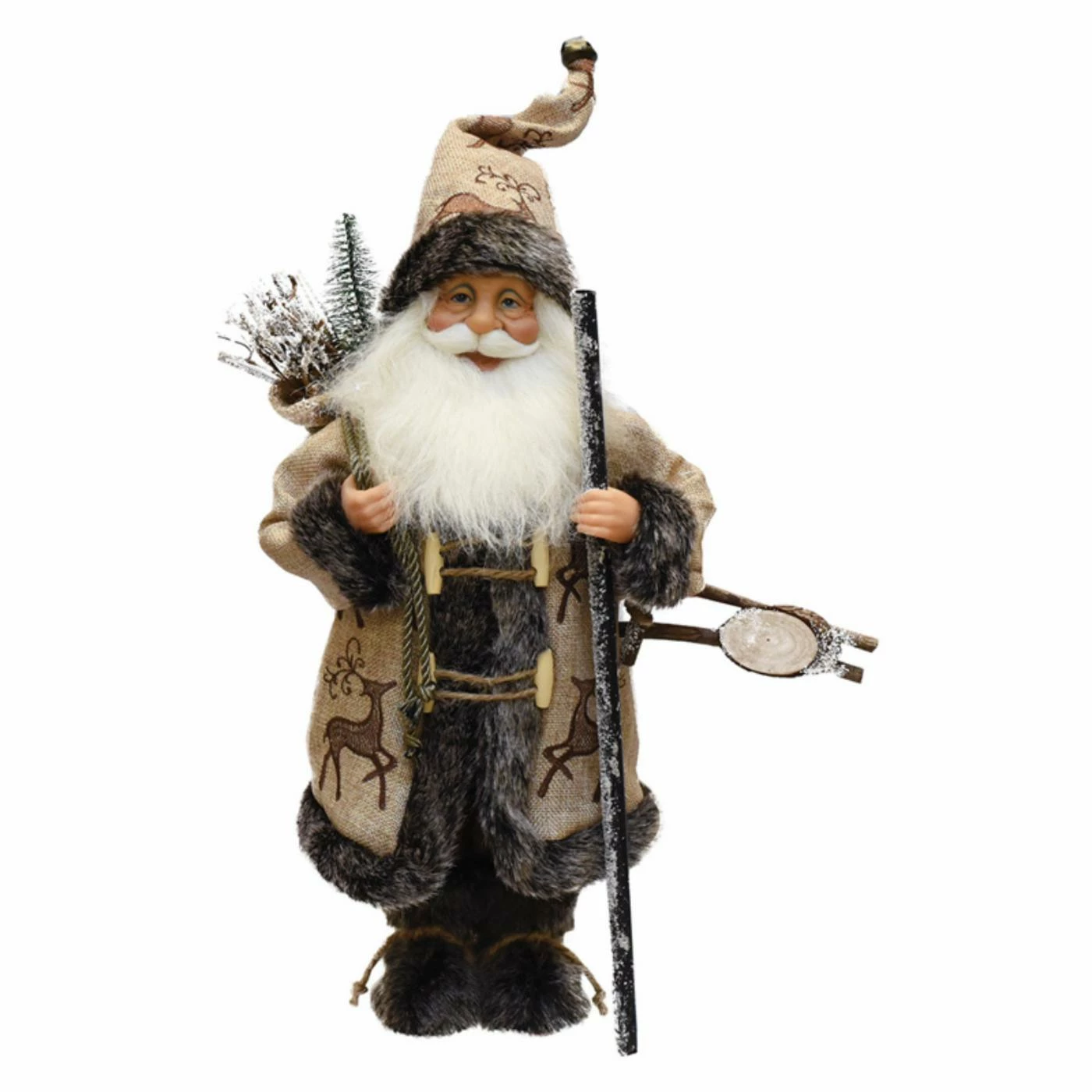 Best deal β Santa Figurines Northlight Country Rustic Santa Claus Carrying A Wooden Sled And Sack Of Gifts π