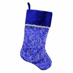 Cheapest ⌛ Christmas Stockings & Holders Northlight 20.5 In. Glitter Filigree Swirls 🎅 Christmas Stocking ❤️