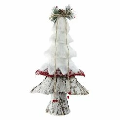 Deals ⭐ Tabletop ❄ Christmas Tree Décor Northlight Retro White Red And Brown Tabletop ❄ Christmas Tree 🧨