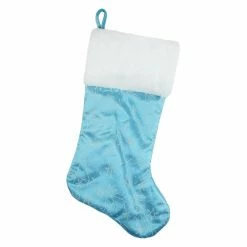 Promo 🧨 Christmas Stockings & Holders Northlight 20.5 In. Ice Palace Glitter Snowflakes Organza 🎅 Christmas Stocking 👏