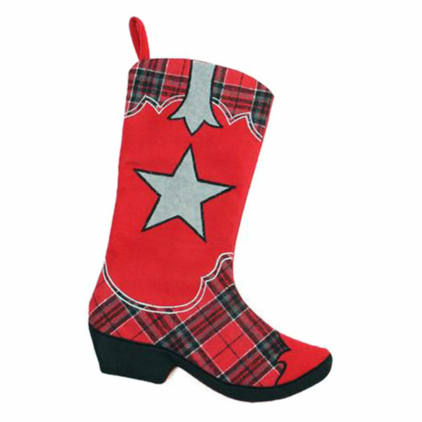 Coupon β Christmas Stockings & Holders Northlight 18.5 In. Wild West Embroidered Plaid Cowboy Boot π Christmas Stocking π