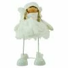 Discount ✨ Decorative 🎁 Christmas Accents Northlight 24 In. Snowy Woodlands Plush White Angel Bobble Girl 👏