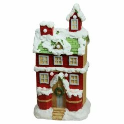 Cheap ⌛ Decorative 🔔 Christmas Accents Northlight 21.25 In. 🔔 Christmas Morning Pre-Lit LED Snow Covered Musical 2-Story House ❤️