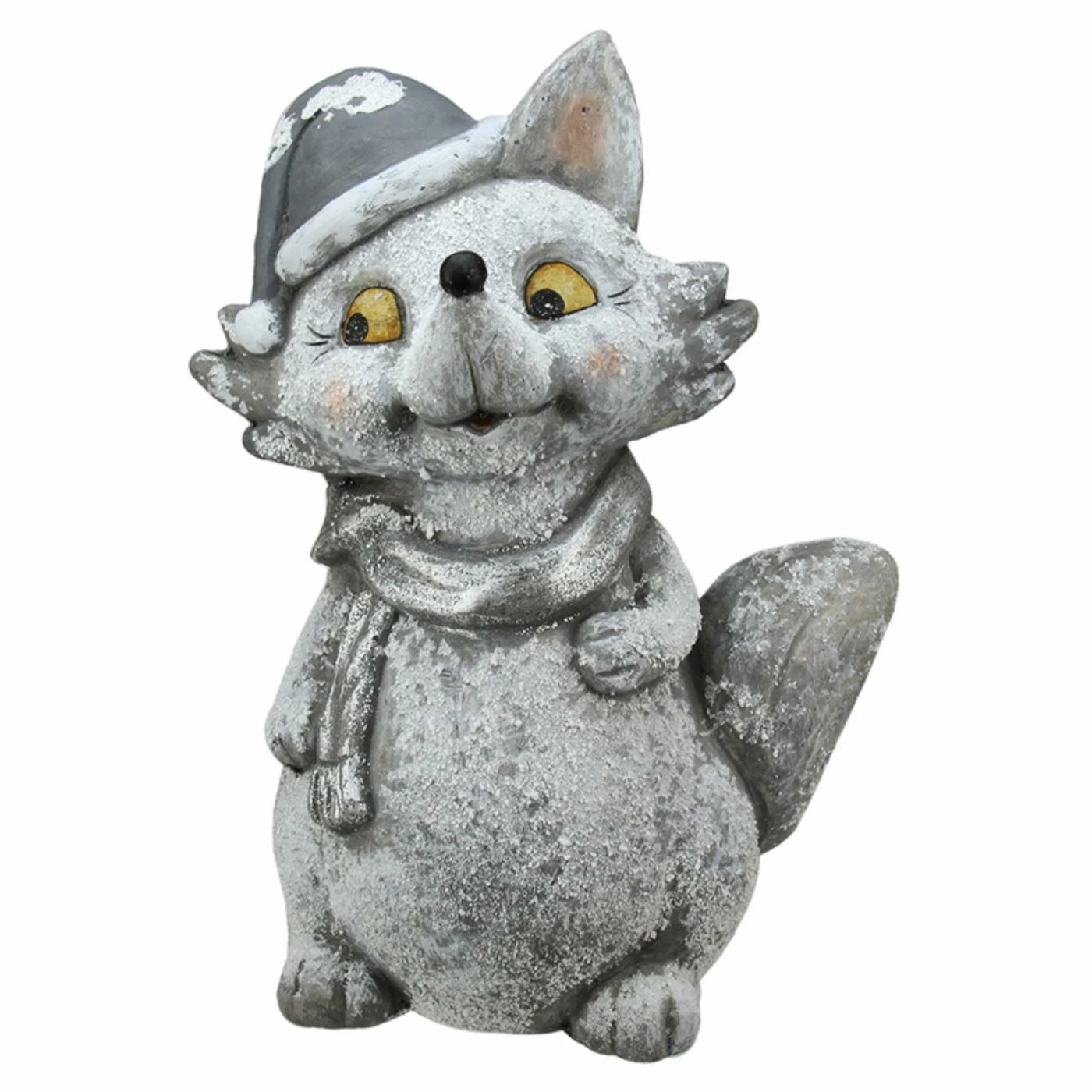 Budget π Decorative β Christmas Accents Northlight 18 In. Snow Dusted Glitter Silver Fox β Christmas Decoration π