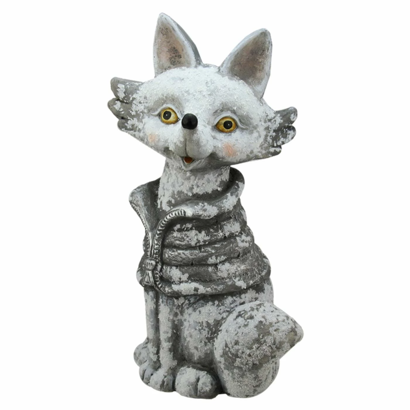 New β¨ Decorative π Christmas Accents Northlight 20.75 In. Snow Dusted Silver Fox π Christmas Decoration π