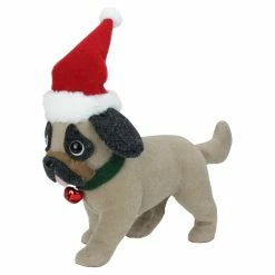 Flash Sale π Decorative π Christmas Accents Northlight Plush Pug With Santa Hat π Christmas Decoration βοΈ