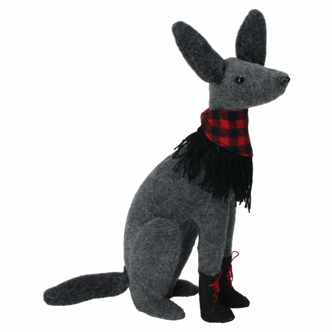 New ๐ฏ Decorative ๐ Christmas Accents Northlight Sitting ๐ฆฎ Dog With Plaid Collar ๐ Christmas Decoration ๐