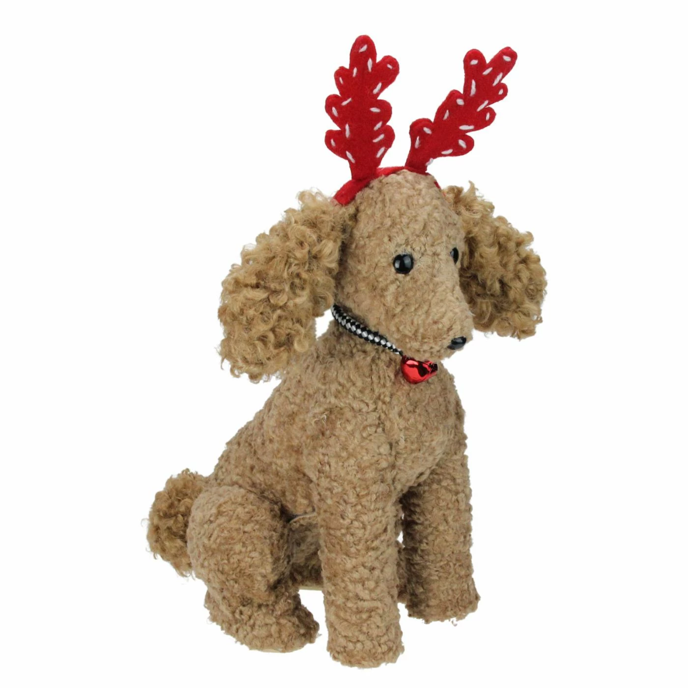 Best deal π Decorative π Christmas Accents Northlight Plush Bichon Frise Puppy πΆ Dog With Antlers π Christmas Decoration π