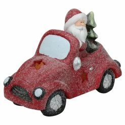 Hot Sale π Decorative π Christmas Accents Northlight Lighted Magnesia Glitter Car With Santa Claus π Christmas Decoration β€οΈ