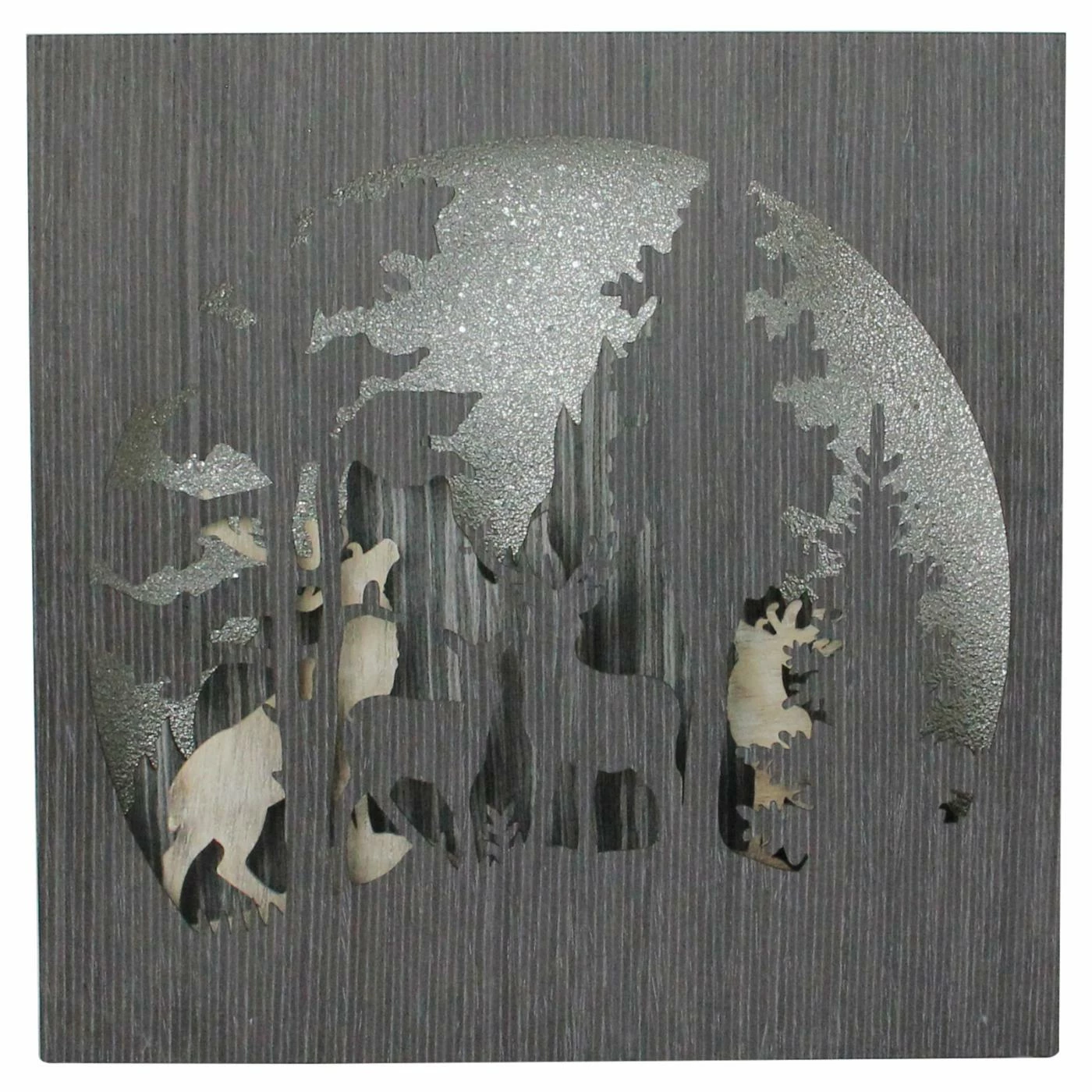 Cheapest π Decorative β Christmas Accents Northlight Glittered Winter Woodland Deer β Christmas Shadow Box Table Decoration π