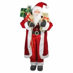 New ๐ Santa Figurines Northlight 4 Ft. Standing Santa Claus With Gifts ๐ Christmas Figure ๐