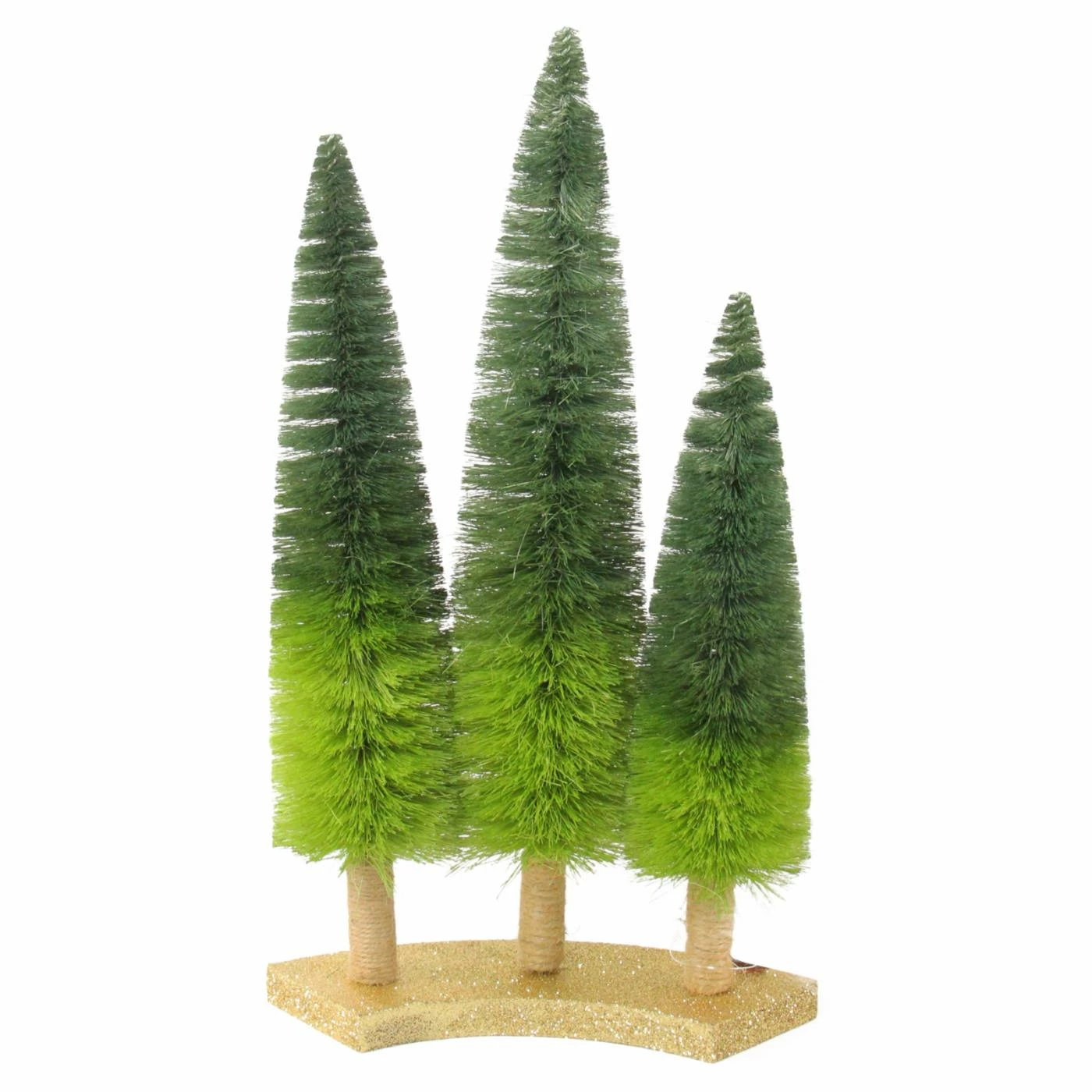 Best deal π Tabletop π Christmas Tree DΓ©cor Northlight 15.75 In. Ombre Green Sisal Tabletop π Christmas Tree Trio π
