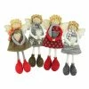 Outlet 🥰 Decorative ❄ Christmas Accents Northlight 4 Piece 9 In. Holiday Angel Sisters ❄ Christmas Decorative Accent Set 🎉