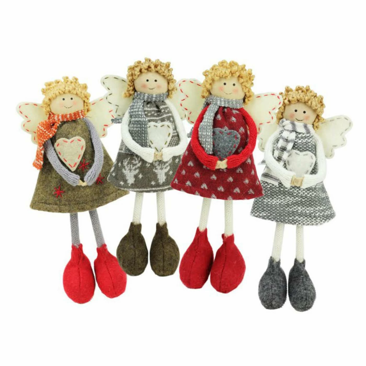 Outlet π₯° Decorative β Christmas Accents Northlight 4 Piece 9 In. Holiday Angel Sisters β Christmas Decorative Accent Set π