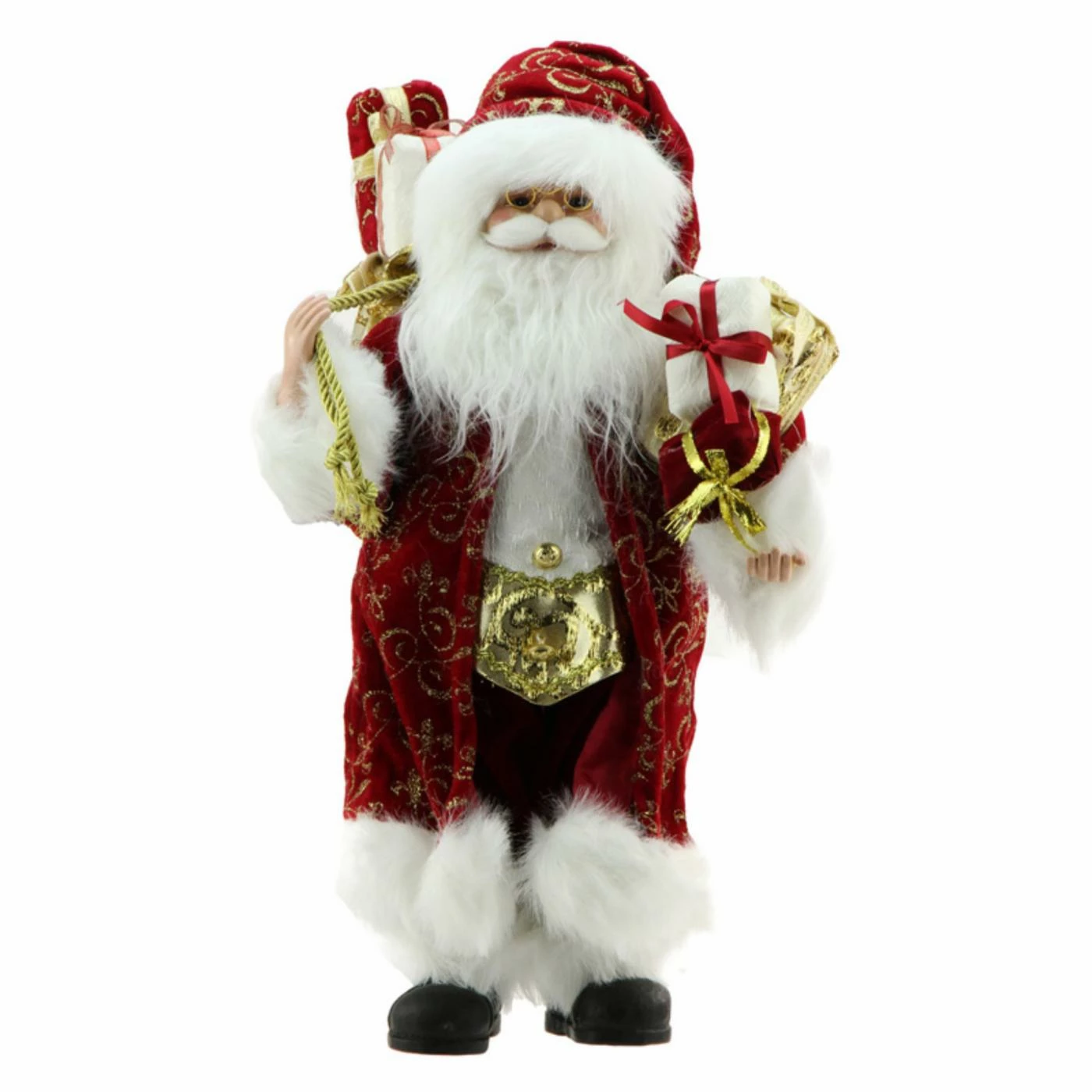 Deals β¨ Santa Figurines Northlight Standing Santa Claus In Red And Gold Robe With Gifts π Christmas Figure π―