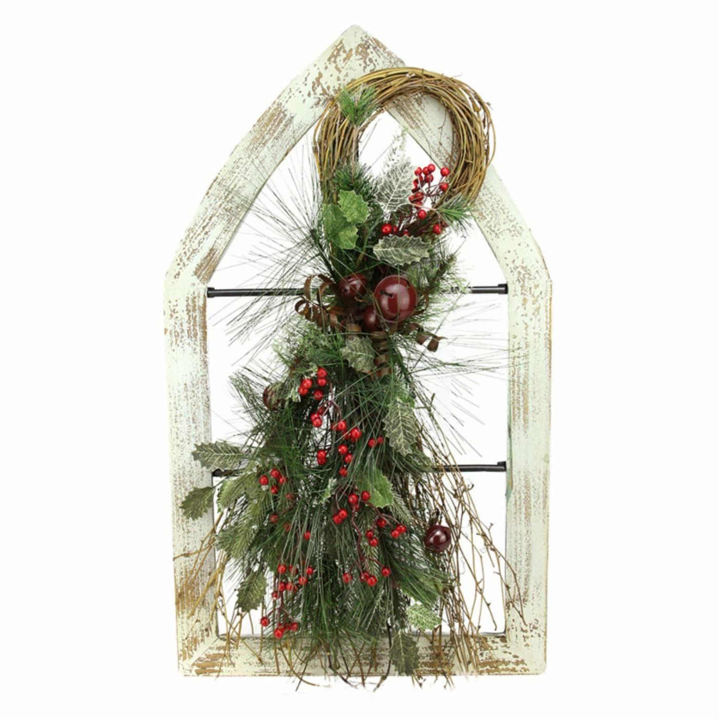 Flash Sale β¨ Decorative π Christmas Accents Gerson Company White Washed Window Frame π Christmas Wall Decoration β€οΈ