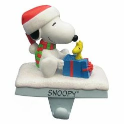 Discount 🎁 Kurt S. Adler 🎅 Christmas Stockings & Holders Kurt Adler 4.6 In. Snoopy And Woodstock Stocking Holder 👏