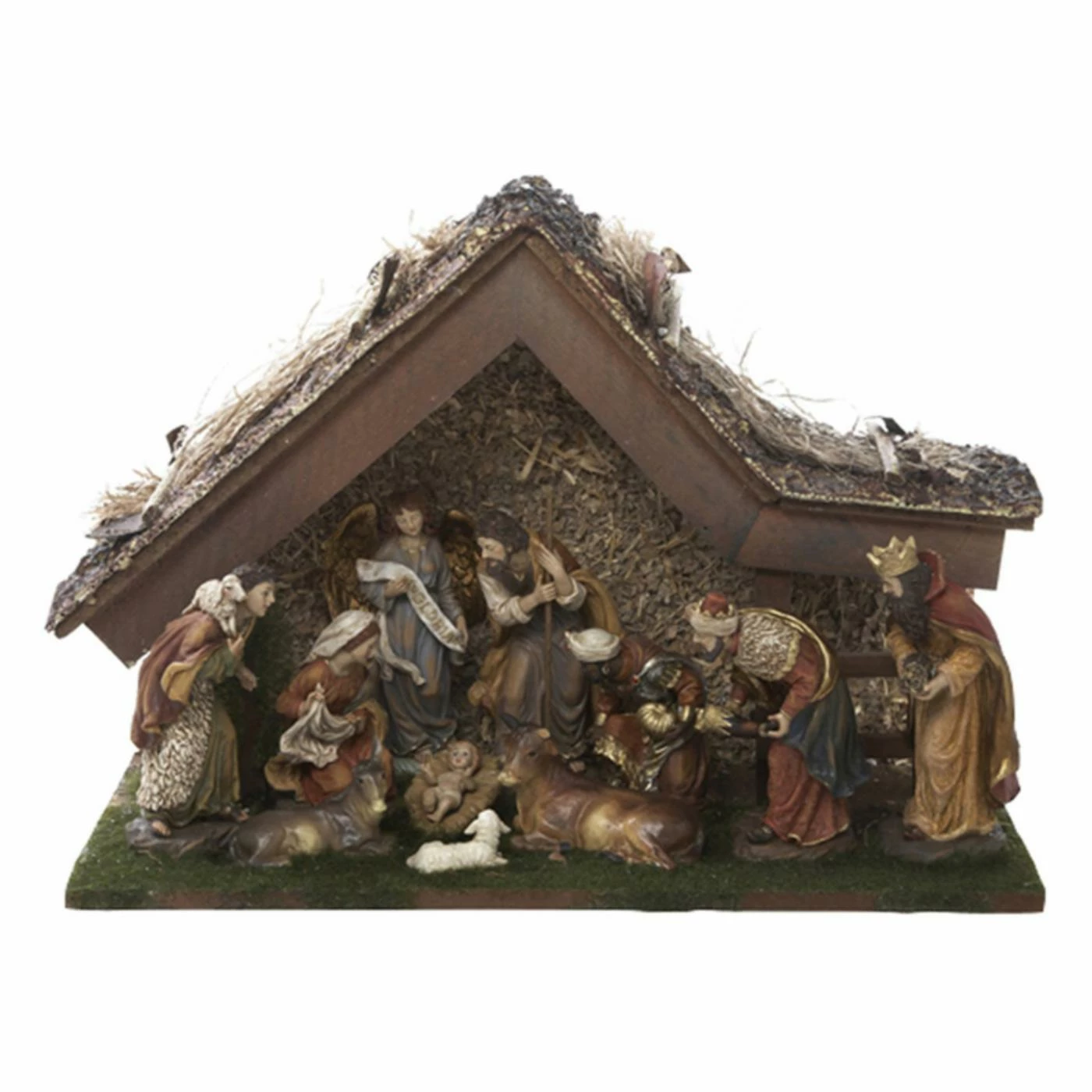 Hot Sale β¨ Kurt S. Adler Nativity Figurines & Sets Kurt Adler 12 In. Nativity Set With Stable And 10 Figures π