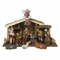 Best reviews of 👏 Kurt S. Adler Nativity Figurines & Sets Kurt Adler 12 Piece Nativity Set With Wooden Stable 🧨