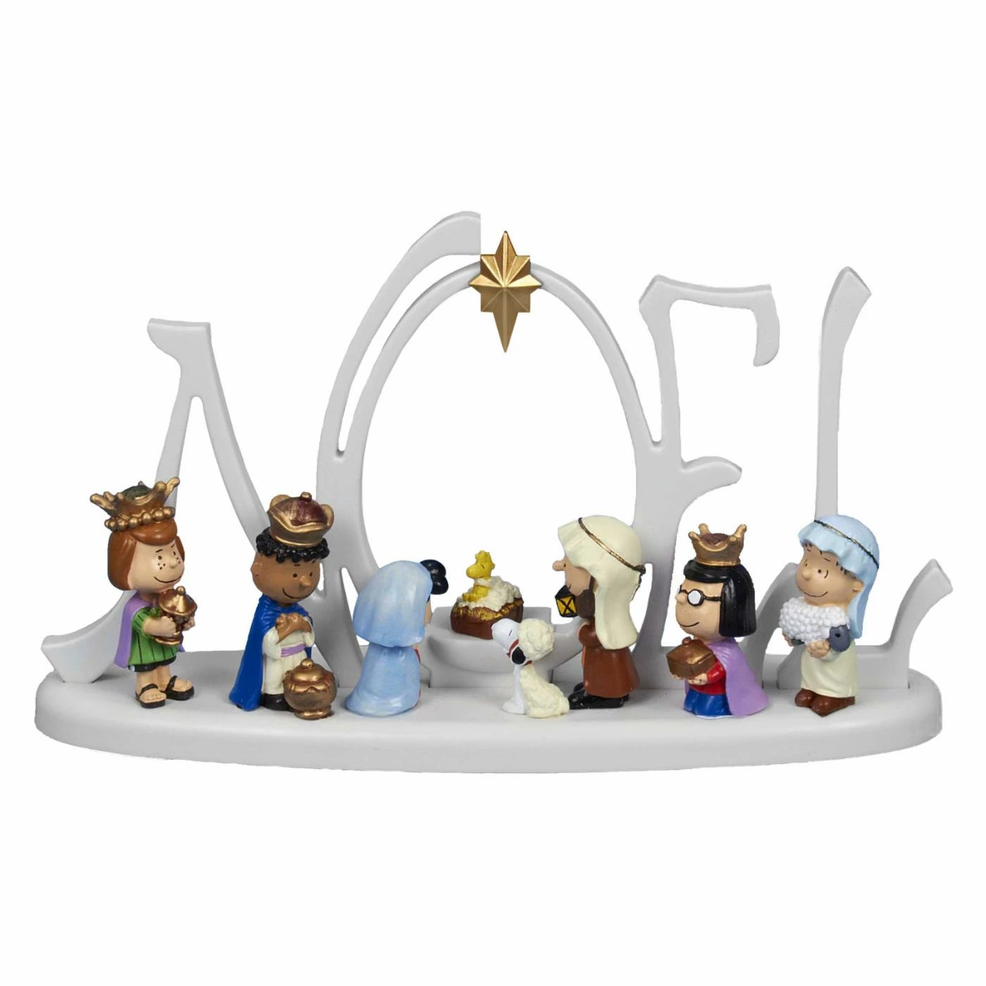 Best deal β€οΈ Kurt S. Adler Nativity Figurines & Sets Kurt Adler 10 In. LED Peanuts Lighted Nativity Scene π