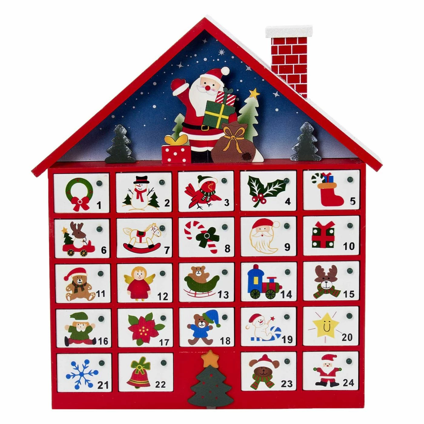 Wholesale βοΈ Kurt S. Adler β Christmas Advent Calendars Kurt Adler 16 In. Wooden Advent Calendar π