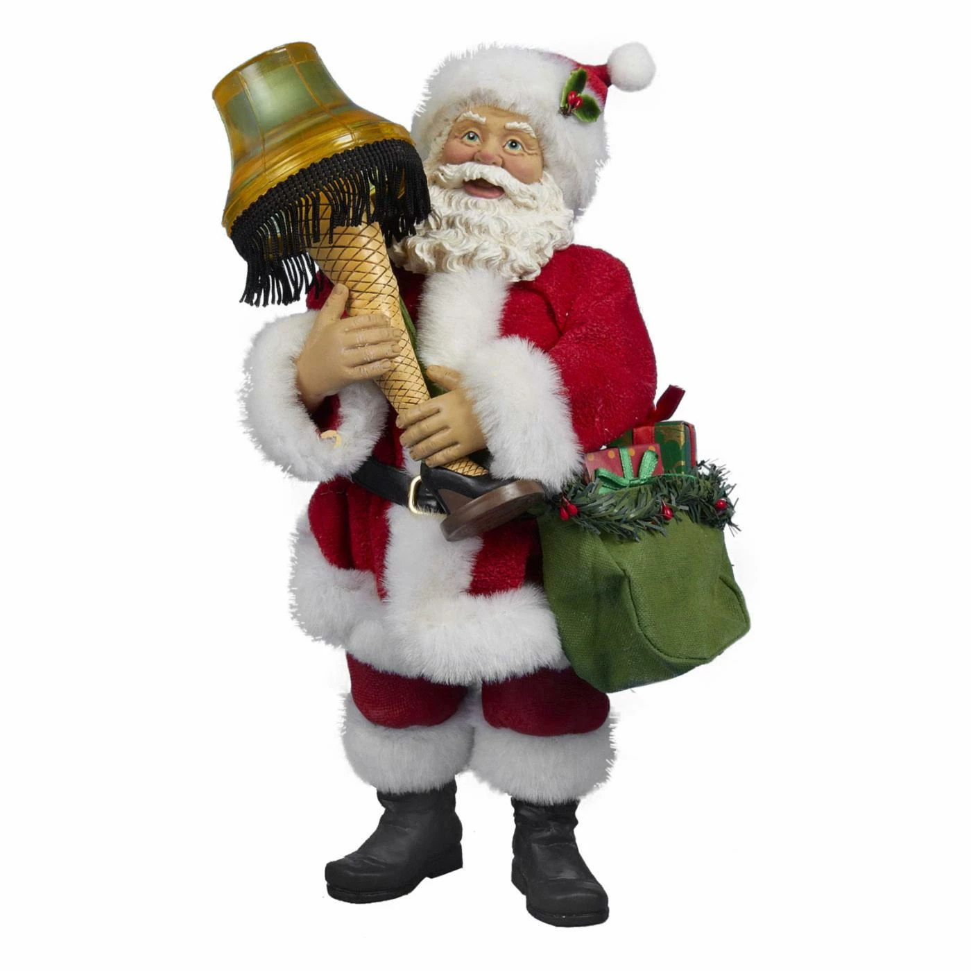 Cheap π Kurt S. Adler Santa Figurines Kurt Adler Leg Lamp Fabriche Santa With Light Figurine π
