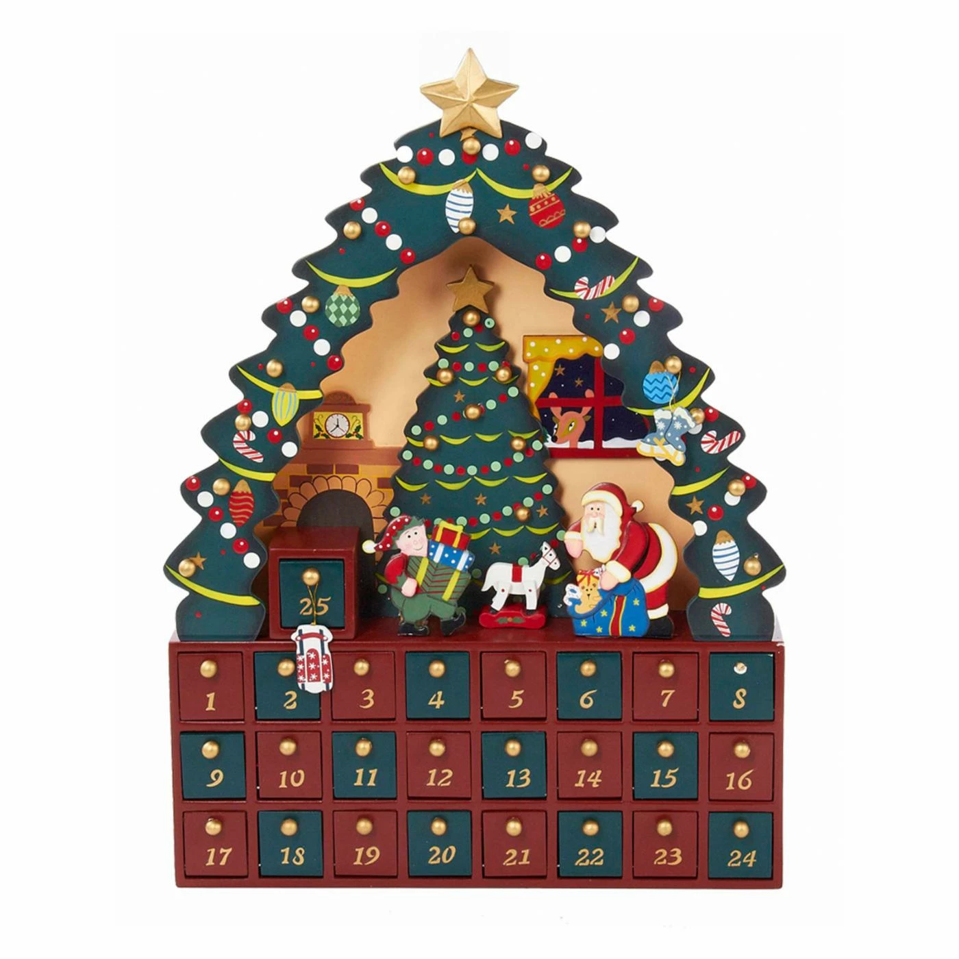 Cheap π Kurt S. Adler π Christmas Advent Calendars Kurt Adler 16 In. π Christmas Tree 24-Piece Advent Calendar π