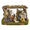 Discount ⭐ Kurt S. Adler Nativity Figurines & Sets Kurt Adler 9 Figurine Nativity Set With Wooden Stable 😀