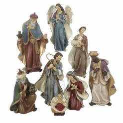 Hot Sale 😀 Nativity Figurines & Sets Kurt S. Adler 6.25 In. Resin Nativity Set Of 8 Pieces 🎉
