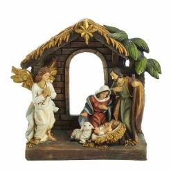 Promo 🔥 Nativity Figurines & Sets Kurt S. Adler 9 In. Painted Holy Family Tablepiece 👏