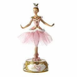 Best deal ✨ Decorative 🎅 Christmas Accents Kurt S. Adler 10 In. Pink Ballerina Figure With Musical Base ⌛