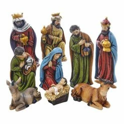 New ❤️ Nativity Figurines & Sets Kurt S. Adler 9 Piece Nativity Set 😀