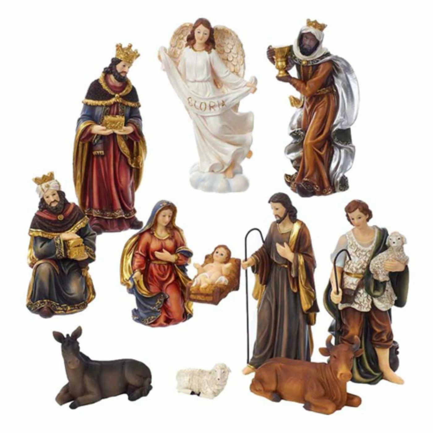 Best Pirce β€οΈ Nativity Figurines & Sets Kurt S. Adler 11 Piece Nativity Set π―