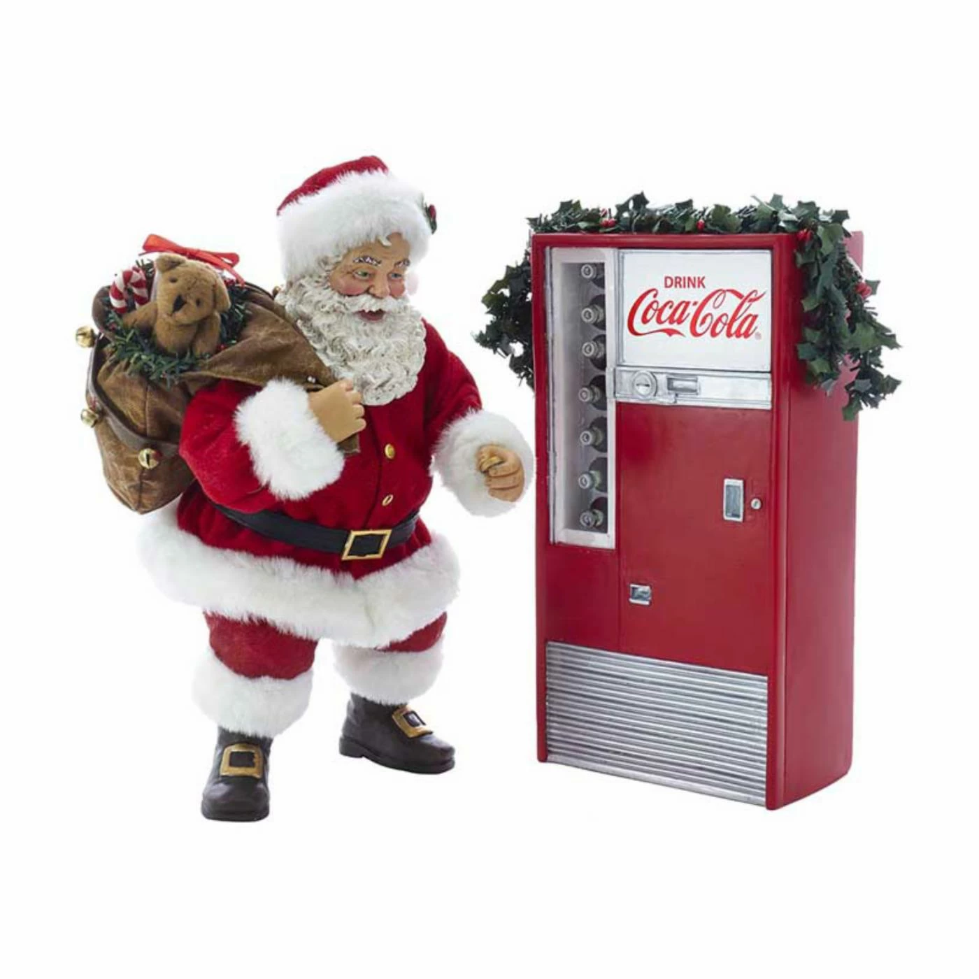 Best reviews of β€οΈ Santa Figurines Kurt S. Adler 2 Piece Battery Operated Santa With Coca-Cola Machine Tabletop Decoration β€οΈ