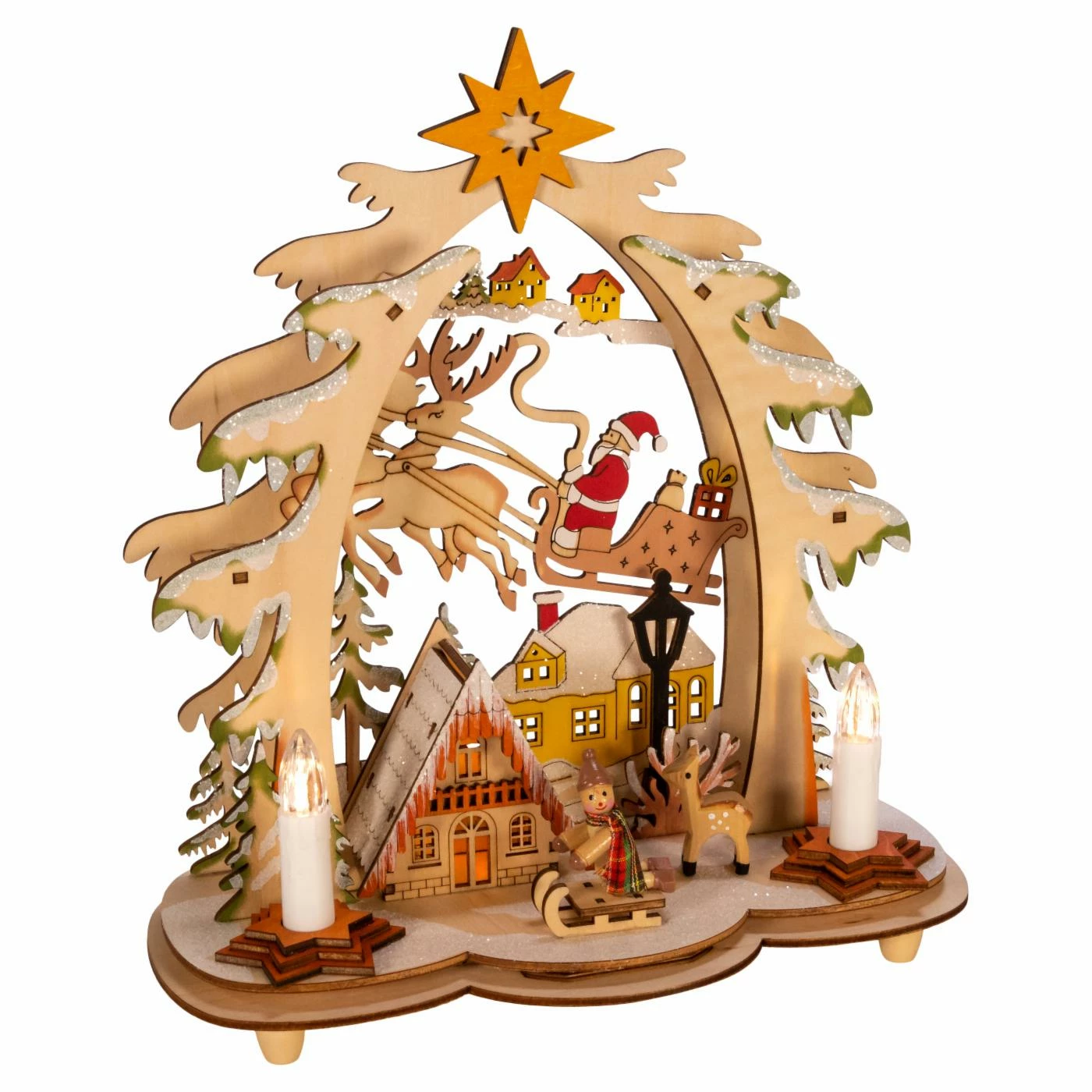 Budget π Decorative π Christmas Accents Kurt Adler 10.82 In. Battery Operated Village LED House π
