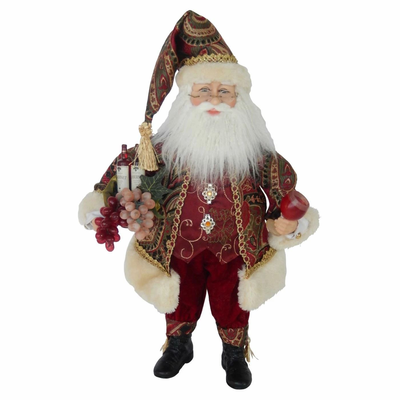 Cheap βοΈ Santa Figurines Kurt Adler 18 In. Kringle Klaus Wine Santa β€οΈ