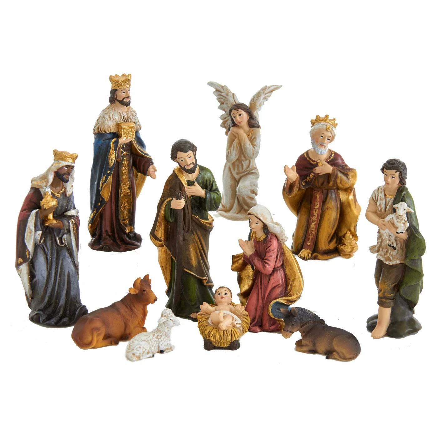 Discount π€© Nativity Figurines & Sets Kurt Adler 3.25 In. Resin Nativity Figurine 11 Piece Set π