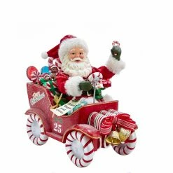 Coupon 🎉 Kurt S. Adler, Inc. Santa Figurines Kurt Adler 8.5-Inch Fabriché™ Musical Santa In 🍬 Candy Car 👏