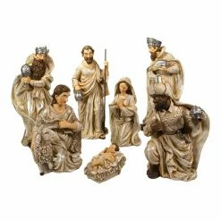 Buy 👍 Kurt S. Adler, Inc. Nativity Figurines & Sets Kurt Adler 3-13-Inch Resin Nativity Table Piece, 7 Piece Set 🤩