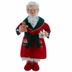 Best deal 🛒 Kurt S. Adler, Inc. Santa Figurines Kurt Adler 17.25-Inch Mrs. Claus With Cookies And Cocoa ❤️
