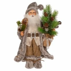 Best reviews of 🤩 Kurt S. Adler, Inc. Santa Figurines Kurt Adler 17-Inch Natural Plaid Santa With Tree And Snowshoes ✔️